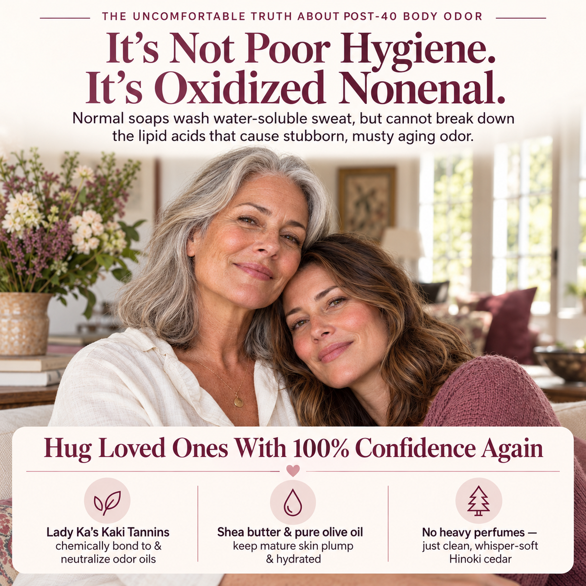 Lady Ka — intimacy — brand typography and supplied aging-odor copy